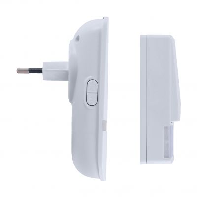 Bezprzewodowy dzwonek bateryjny OCEAN 230V IP44/20 biały 05035 IDEUS (05035)